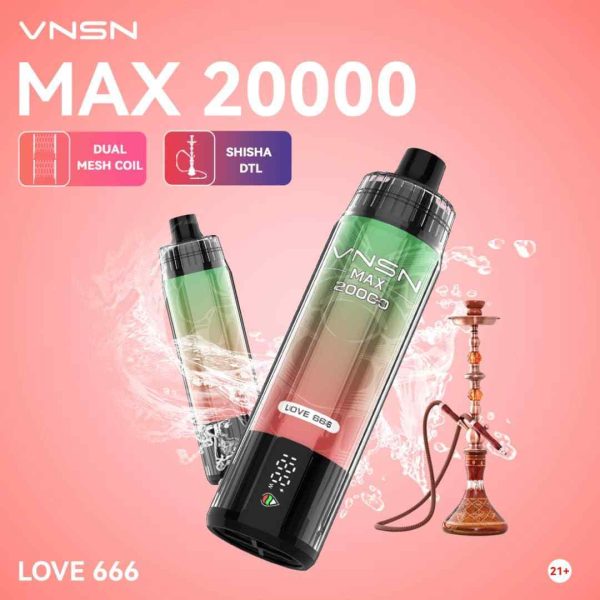 VNSN MAX 20000 Puffs Disposable Vape Price in UAE - Image 4