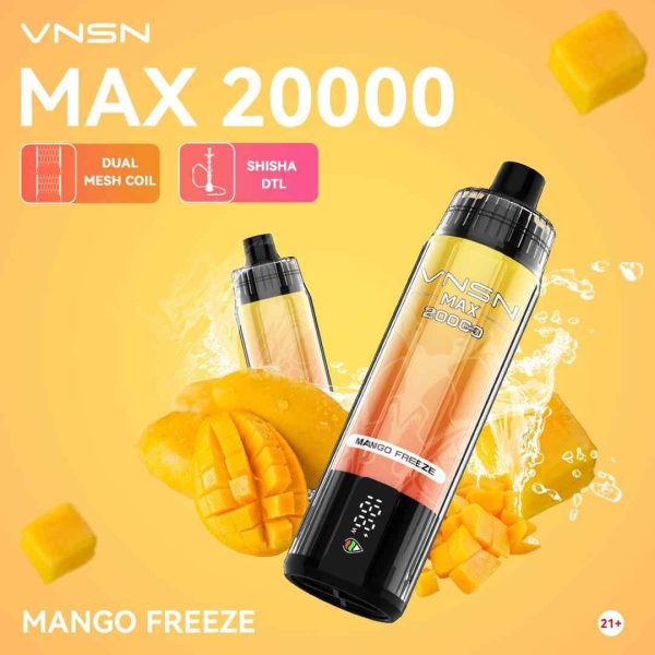 VNSN MAX 20000 Puffs Disposable Vape Price in UAE - Image 5
